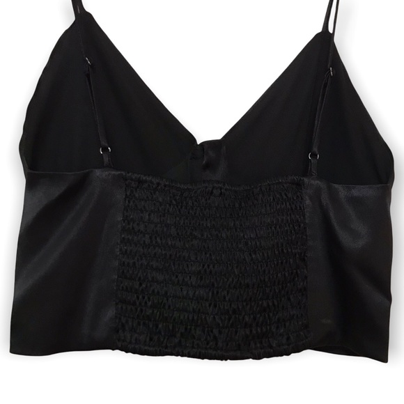 ZARA BLACK CROP TOP WITH PEARLED BUTTON - BUSTIER - SMALL - BRAND NEW WITH TAG - Picture 6 of 16